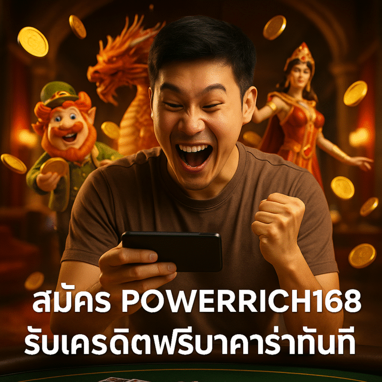 สมัคร POWERRICH168 รับเครดิตฟรีบาคาร่าทันที